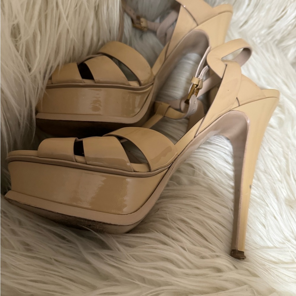 Nude YSL heels